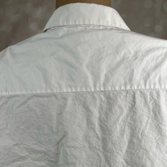 COS White Scalloped Edge Button Down Size 10 - Picture 6 of 10